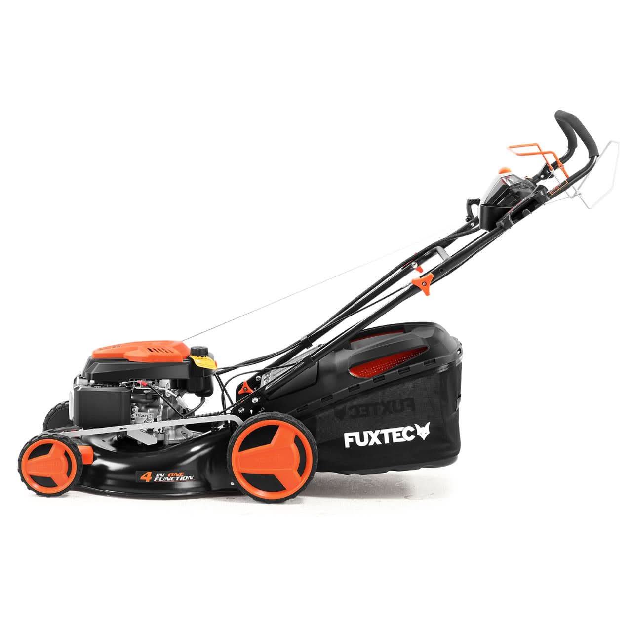 Tondeuse thermique démarrage électrique E-Start et vitesse d'autotraction réglable FUXTEC FX-RM5196esPRO