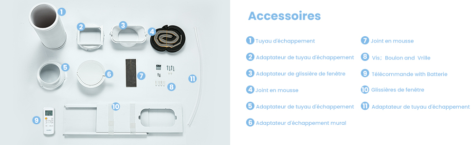 COMFEE MPPH-09CRN7 | Climatiseur Mobile 9000 BTU 3-en-1